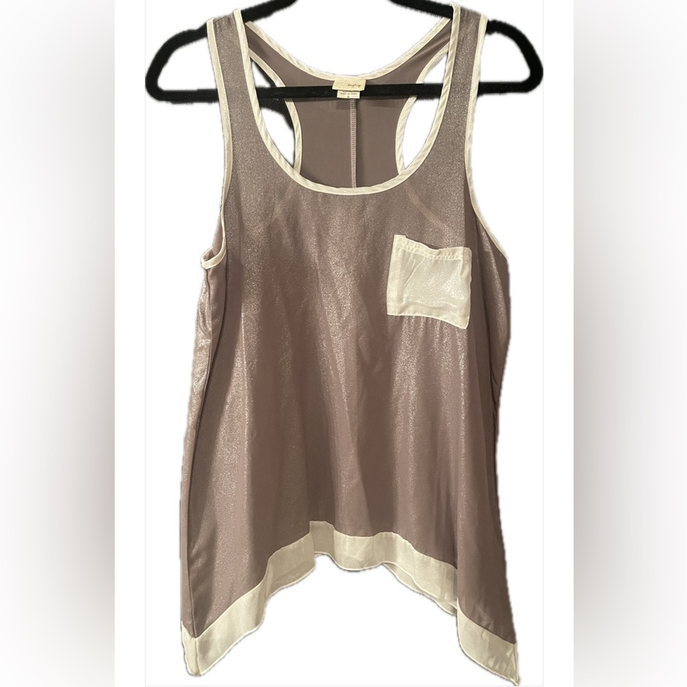 Daytrip Taupe and Cream Top - Picture 3 of 4